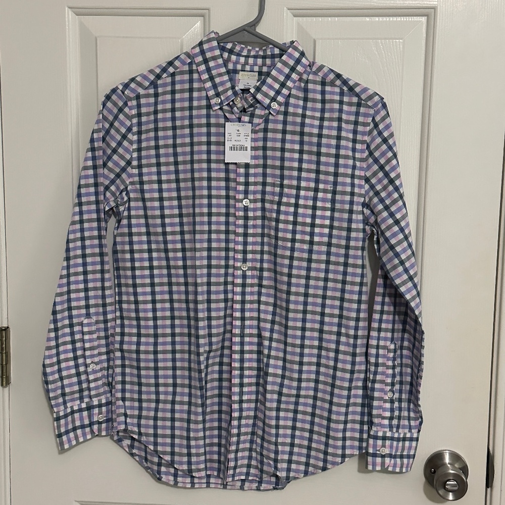 J Crew Boys Long Sleeve Checked Shirt - Size 12